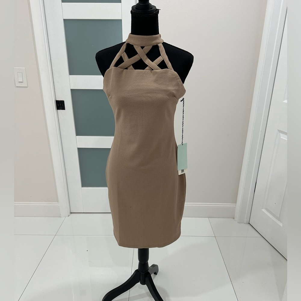 Tan color dress